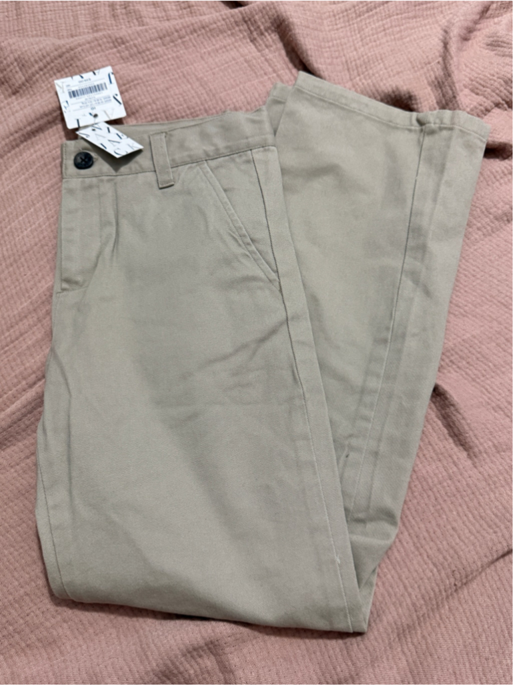 Boys Janie and Jack Casual Chino Pants Size 10 Beige NWT